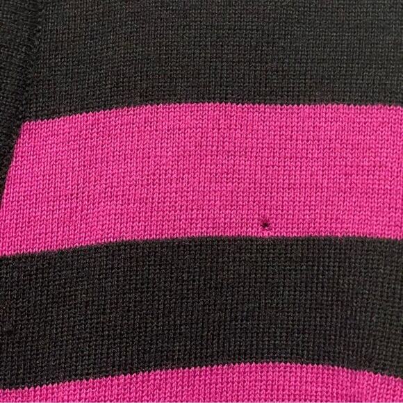 Neiman‎ Marcus 100% Wool Button Up Striped Cardigan - Picture 8 of 9